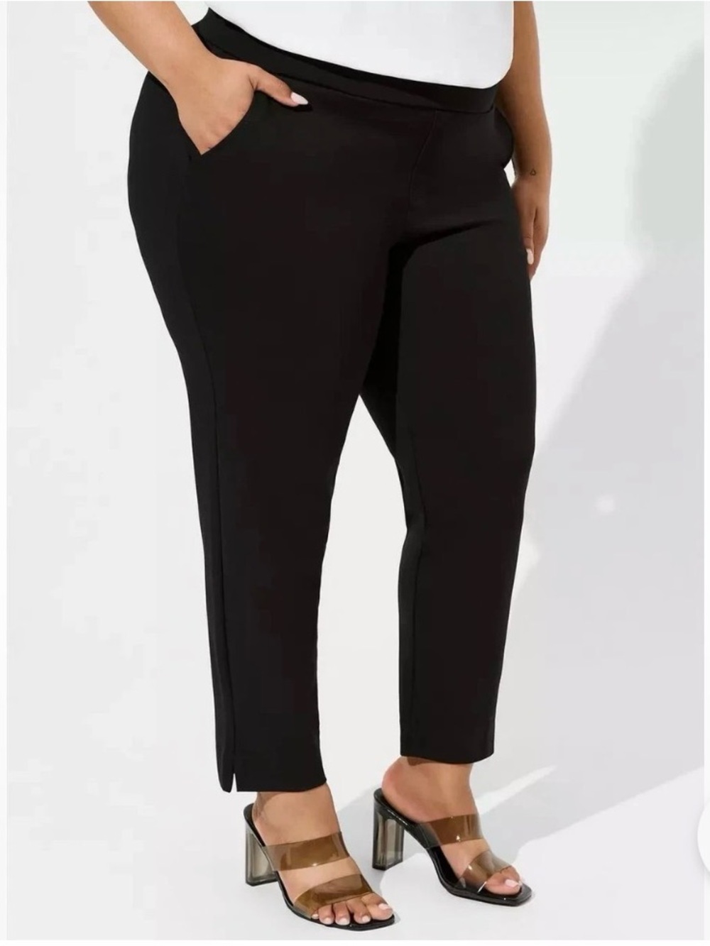 torrid Black Knit Pull-On Trousers